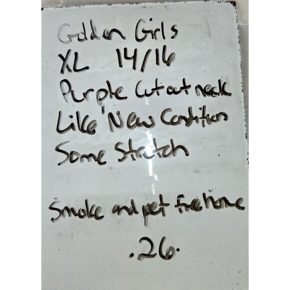 The Golden Girls Graphic T-Shirt Purple Short Sleeve  Womens XL - Picture 7 of 7